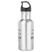 Bouteille D'eau Melodeon Voices dit que doit jouer (Dos)