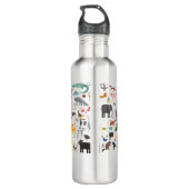 Bouteille D'eau Menagerie animale personnalisée (Dos)