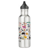Bouteille D'eau Menagerie animale personnalisée (Droite)