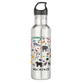 Bouteille D'eau Menagerie animale personnalisée (Devant)