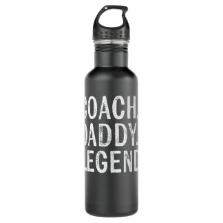 Bouteille D'eau Mens Coaching Cadeaux Coach Papa Légende Da du Pèr