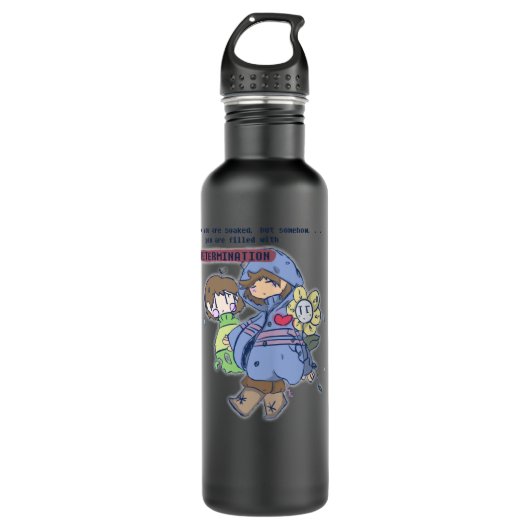 Bouteille D'eau Mens Drôle Frisk Undertale Plus Puis Awesome (Devant)