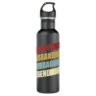 Bouteille D'eau Mens Rero Cribbage Board Game Grandpa Husband Crib