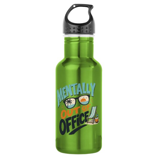 Bouteille D'eau Mentalement absent du bureau (Devant)
