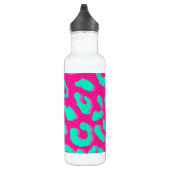 Bouteille D'eau Mention rose Empreinte de léopard (Droite)