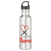 Bouteille D'eau Merci aux infirmières (Devant)