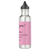 Bouteille D'eau Merci pour l'achat des détails de la famille rose (Droite)