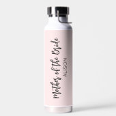 Bouteille D'eau Mère de la Mariée Rose Blush Mariage  (Gauche)
