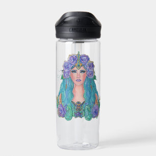 Bouteille D'eau Mermaid Rose dans l'art marin par Renee Lavoie