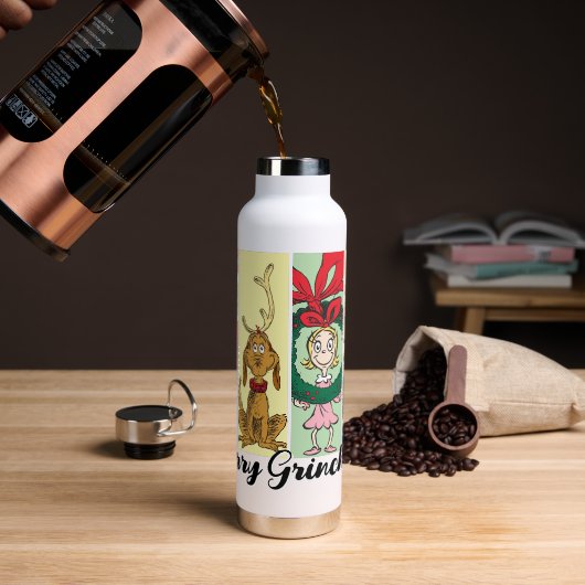 Bouteille D'eau Merry Grinchmas Holiday Collage (Gym)