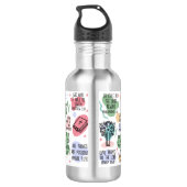 Bouteille D'eau Mes Affirmations Bibliques quotidiennes Beverage T (Dos)