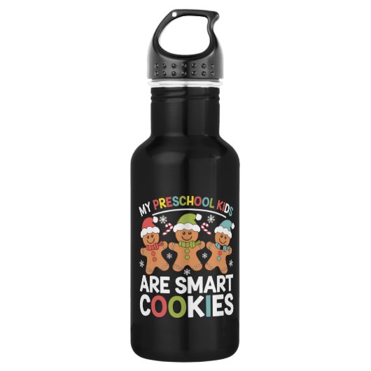 Bouteille D'eau Mes enfants d'âge préscolaire sont des cookies int (Devant)