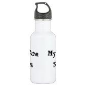 Bouteille D'eau Mes enfants sont des planeurs de sucre (Dos)