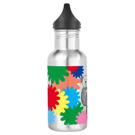 bouteille d'eau métallique (Gauche)