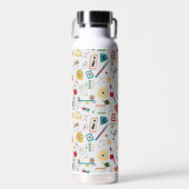 Bouteille D'eau Mi-siècle moderne de l'âge atomique STEM Physique  (Avant)