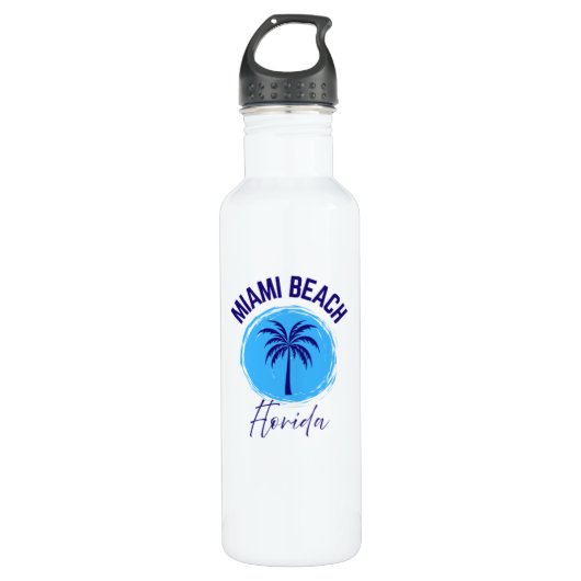 Bouteille D'eau Miami Beach Florida Water Bottle (Devant)