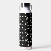 Bouteille d'eau Midnight Daisy | Dessin Botanique (Avant)