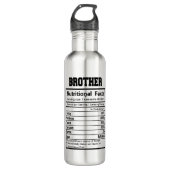 Bouteille D'eau mignon Frère mot faits d'art (Devant)