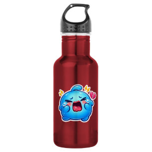 Bouteille D'eau Mignon Kawaii Triste Slime Bleu qui pleure avec un