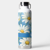 Bouteille D'eau Mignonettes florales avec nom (Avant)