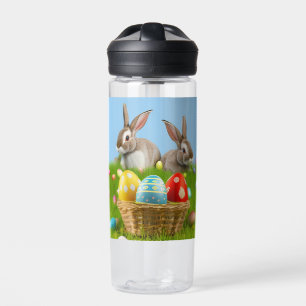 Bouteille D'eau Mignonne Bunnyfor Pâques pour une humeur positive