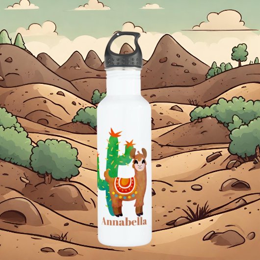 Bouteille D'eau Mignonnes filles ajouter le nom llama