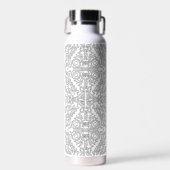 Bouteille D'eau Minimalist Grey Floral Pattern (Avant)