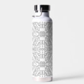 Bouteille D'eau Minimalist Grey Floral Pattern (Plage)