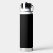 Bouteille D'eau Minimaliste noir gris personnalisé Hommes (Arrière)