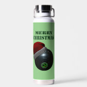 Bouteille D'eau Minimalists Bows Joyeux Noël, (Arrière)