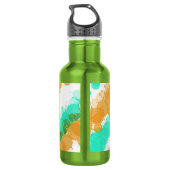 Bouteille D'eau Mint & Orange brillant (Dos)
