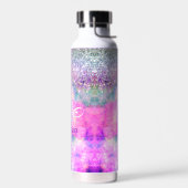 Bouteille D'eau Minuscule monogramme de parties scintillant argent (Gauche)