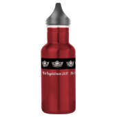 Bouteille d'eau Miss America Argent Crown Pexagon (Gauche)