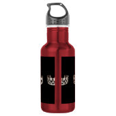 Bouteille d'eau Miss USA Silver Crown Pexagon (Dos)