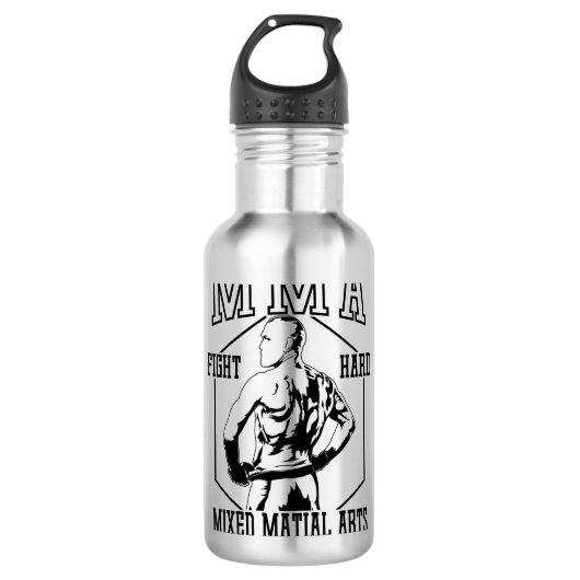 Bouteille D'eau MMA Fight Hard (Devant)