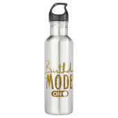 Bouteille D'eau Mode Anniversaire activé | Anniversaire (Devant)