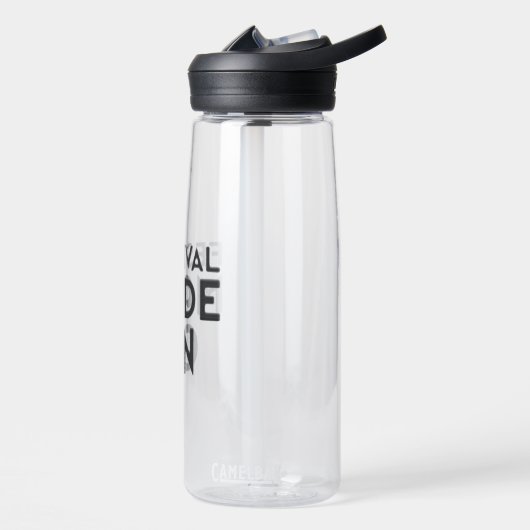 Bouteille D'eau Mode Festival : Création avec Affirmation en Gras (Gauche)