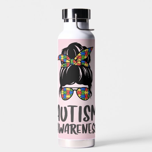 Bouteille D'eau Mode Sensibilisation à l'Autisme (Gauche)