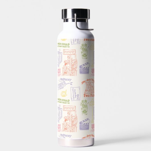 Bouteille D'eau Modèle de citations colorées FRIENDS™ (Gauche)