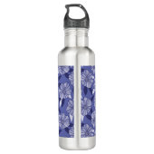 Bouteille D'eau Modèle de floraison pourpre (Dos)