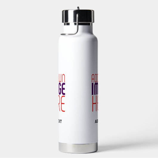 BOUTEILLE D'EAU MODÈLE DE TEXTE D'IMAGE BLANCHE SIMPLE MODERNE (Évier)