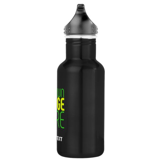 BOUTEILLE D'EAU MODÈLE DE TEXTE D'IMAGE NOIRE SIMPLE ET MODERNE (Droite)