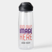 BOUTEILLE D'EAU MODÈLE DE TEXTE D'IMAGE SIMPLE ET CLAIR MODERNE (Arrière)