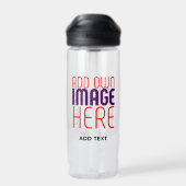 BOUTEILLE D'EAU MODÈLE DE TEXTE D'IMAGE SIMPLE ET CLAIR MODERNE (Arrière)