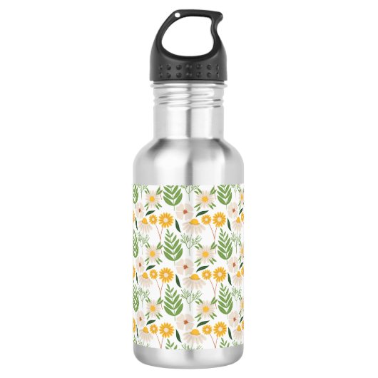 Bouteille D'eau Modèle floral (Devant)
