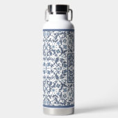 Bouteille D'eau Modèle floral Bleu fantaisie (Avant)