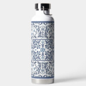 Bouteille D'eau Modèle floral Bleu fantaisie (Droite)