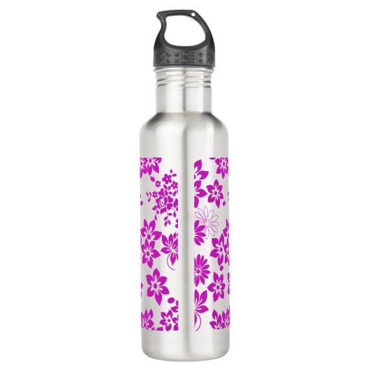 Bouteille D'eau Modèle floral D02.pink.b (Dos)