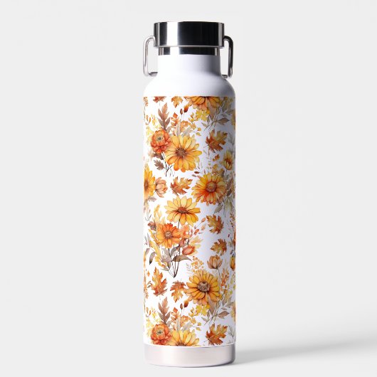 Bouteille D'eau Modèle floral d'automne B01 (Avant)