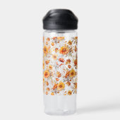 Bouteille D'eau Modèle floral d'automne B01 (Arrière)